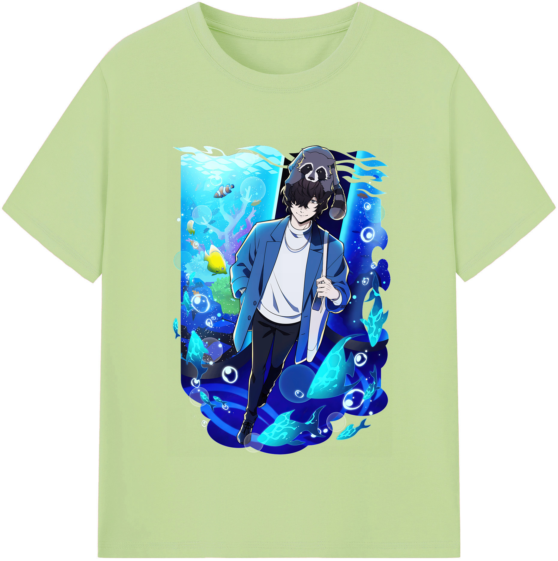 （画像用） 文豪ストレイドッグス Bungo Stray Dogs 綿100％半袖Tシャツ（フロントプリント）